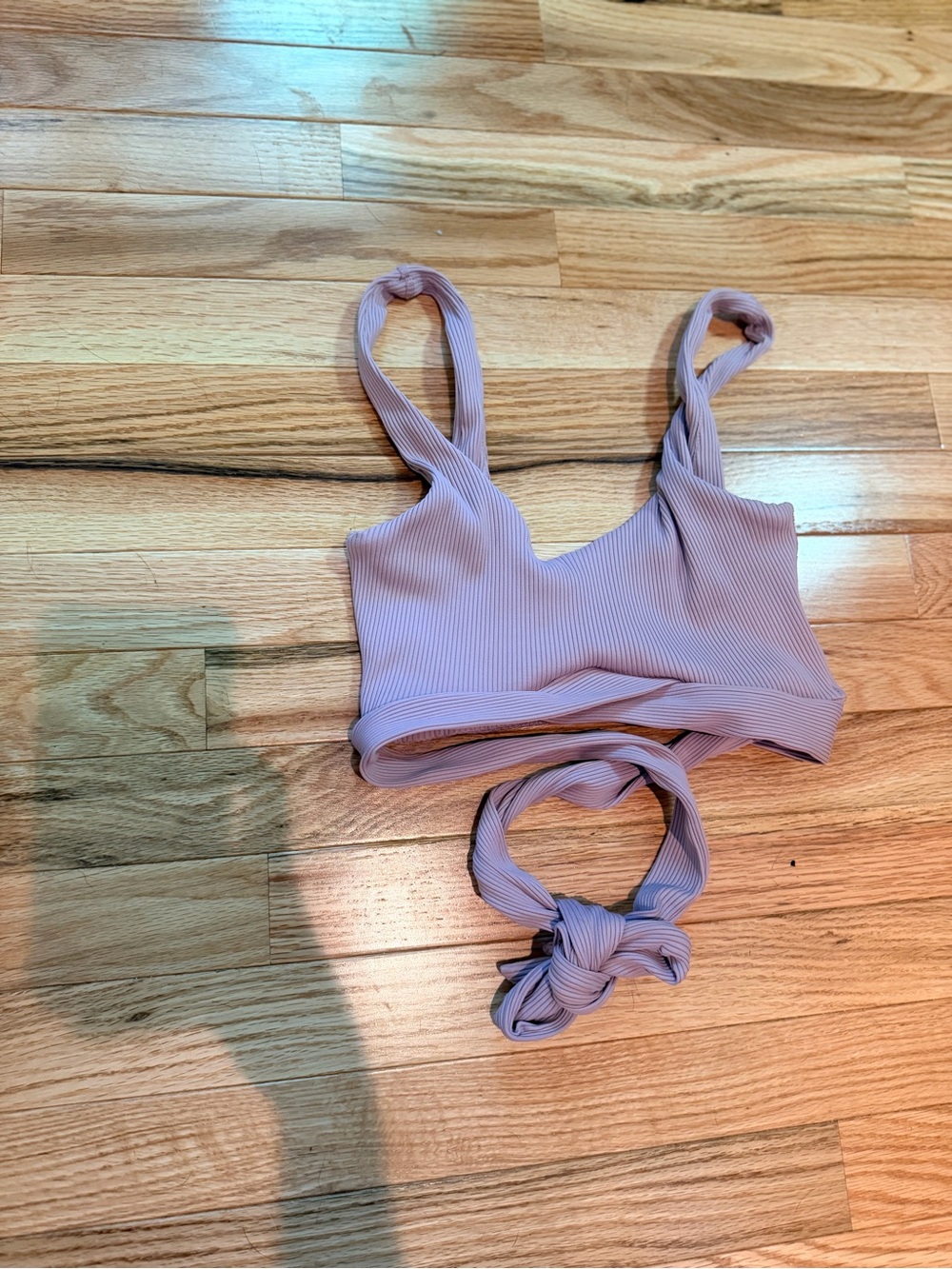 Ribbed  Bralette & Tie-Back Top - Women Intimates